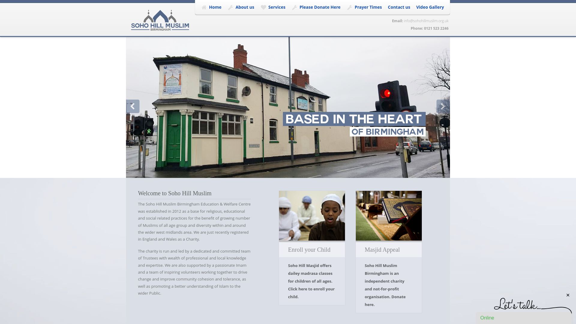 Website screenshot