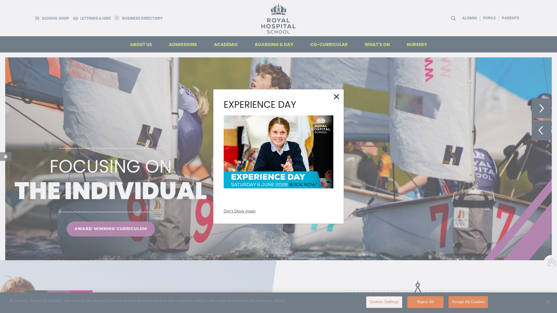 Website screenshot