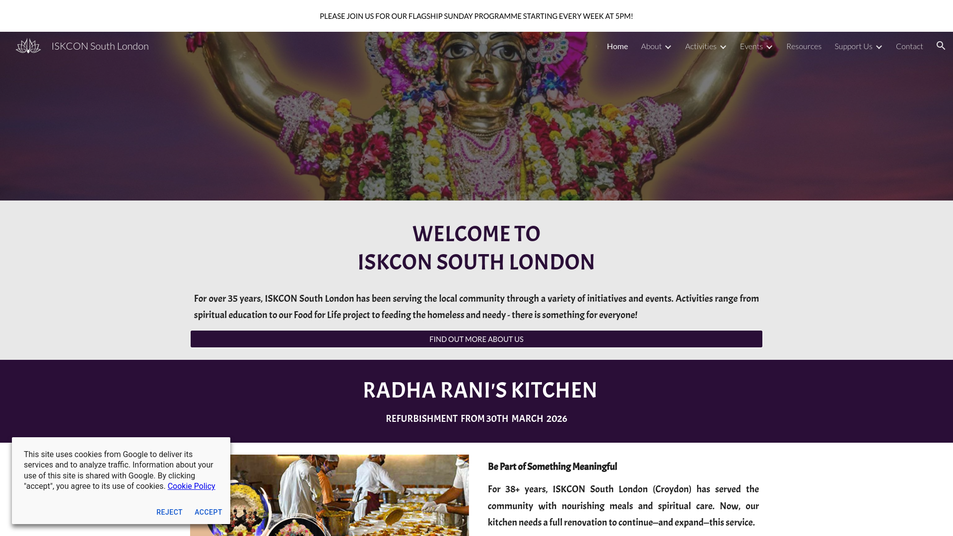 Website screenshot