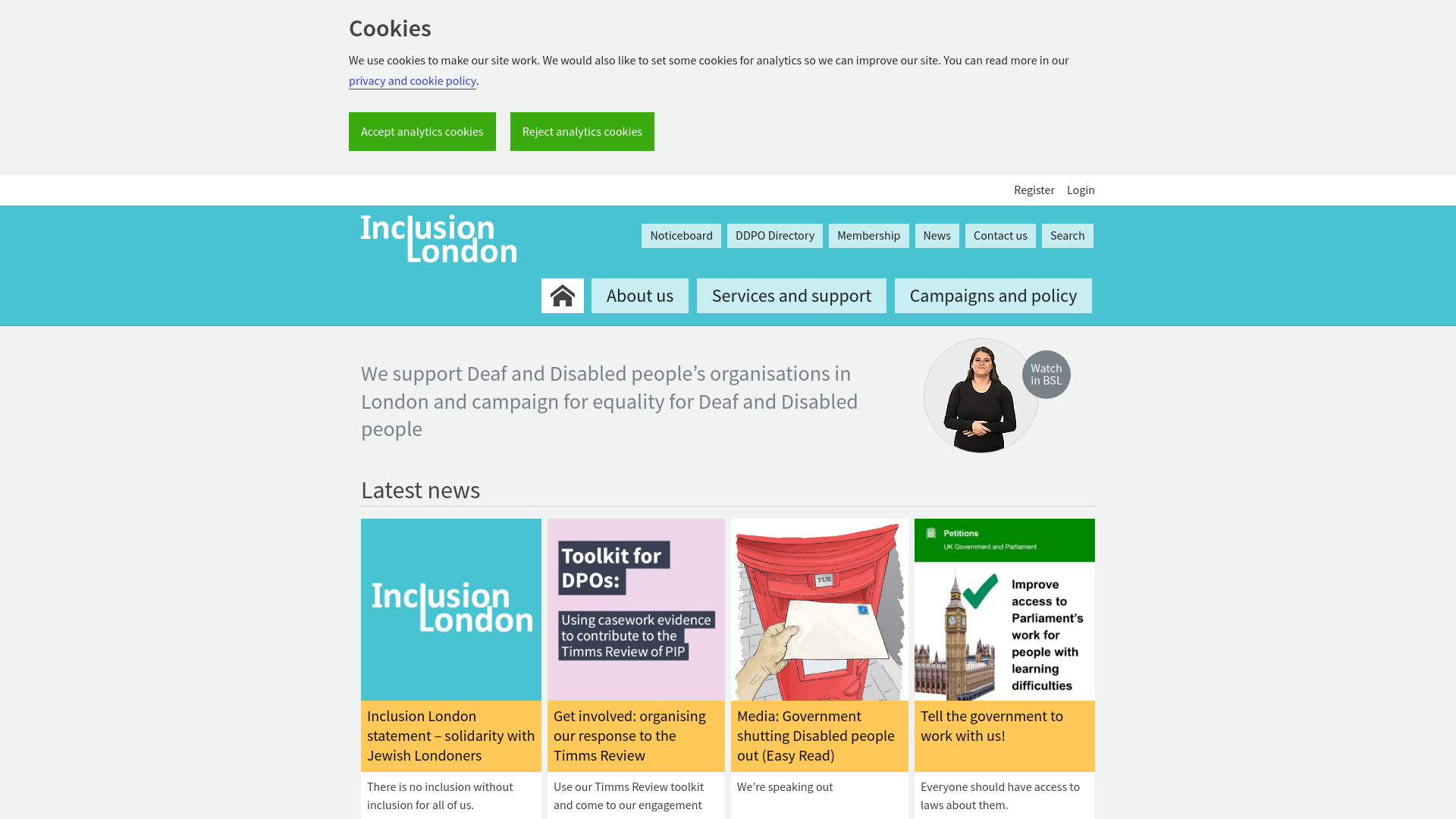 Website screenshot