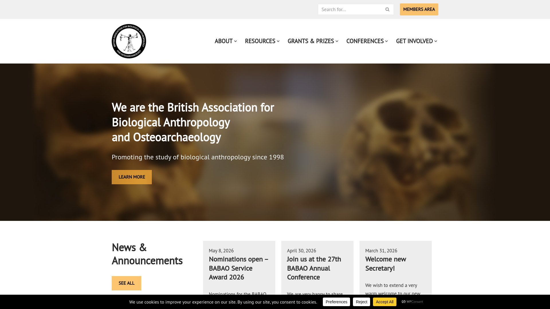 Website screenshot
