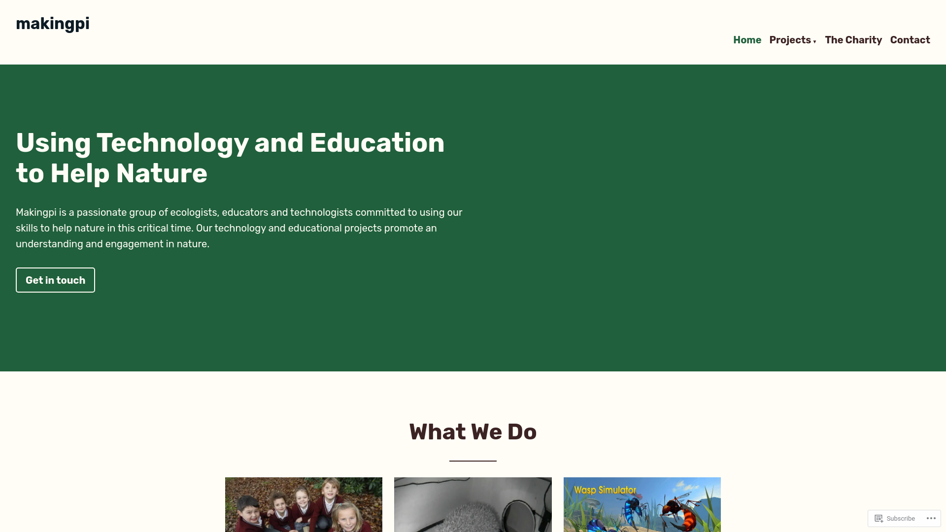 Website screenshot
