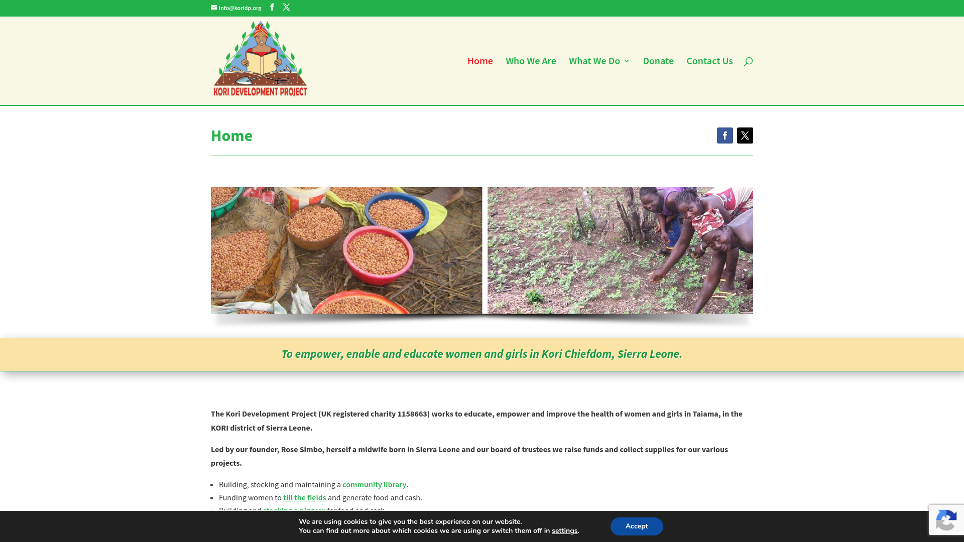 Website screenshot