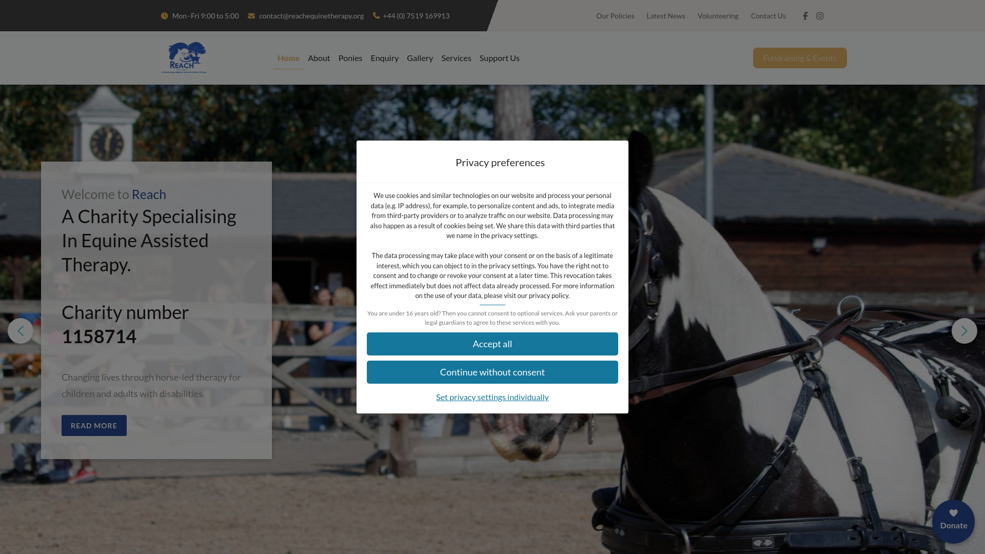 Website screenshot