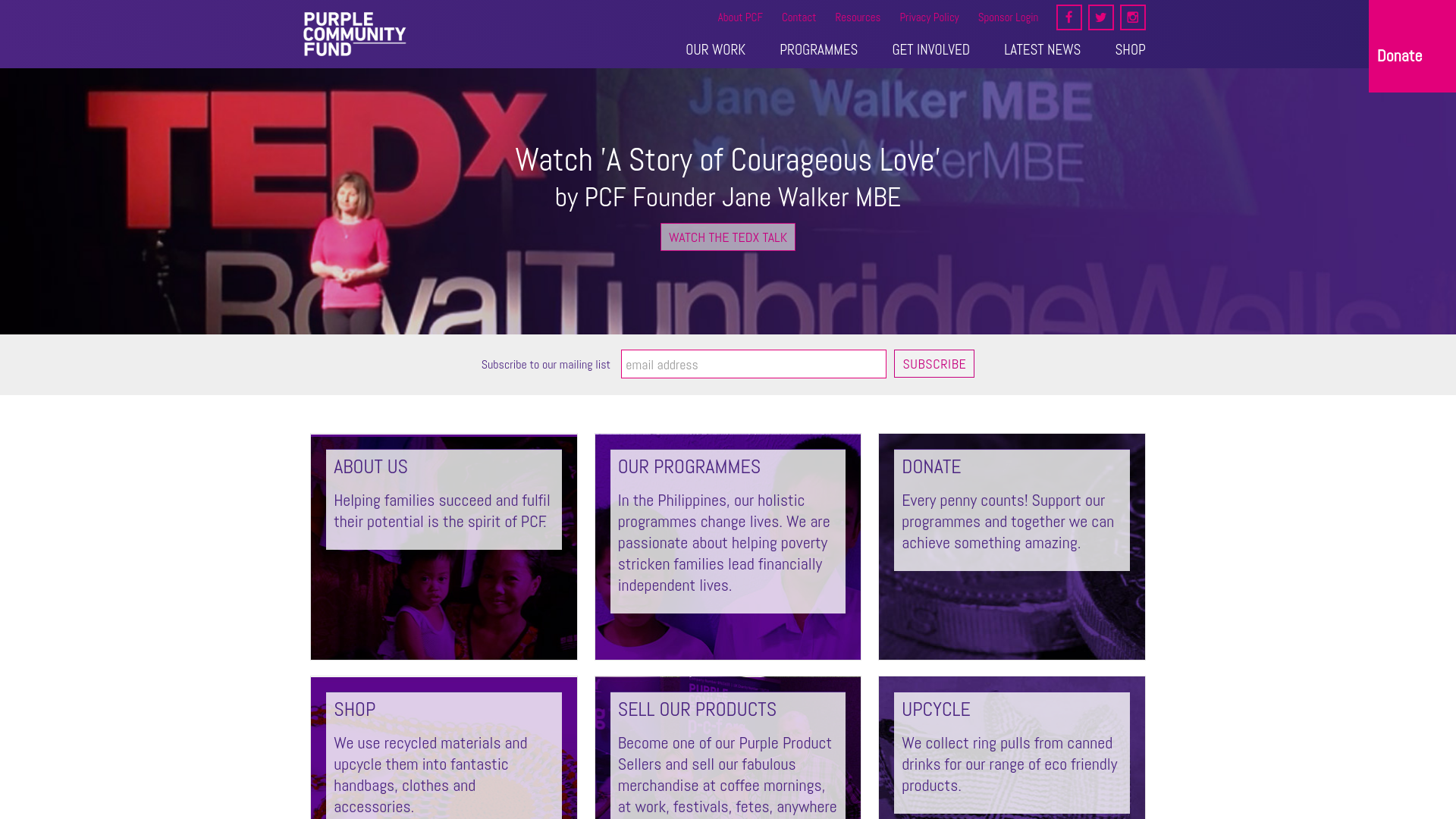 Website screenshot