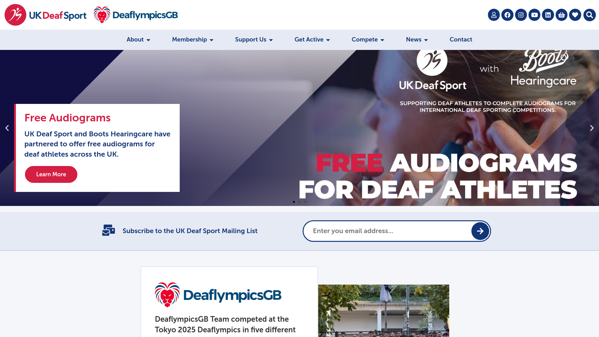 Website screenshot