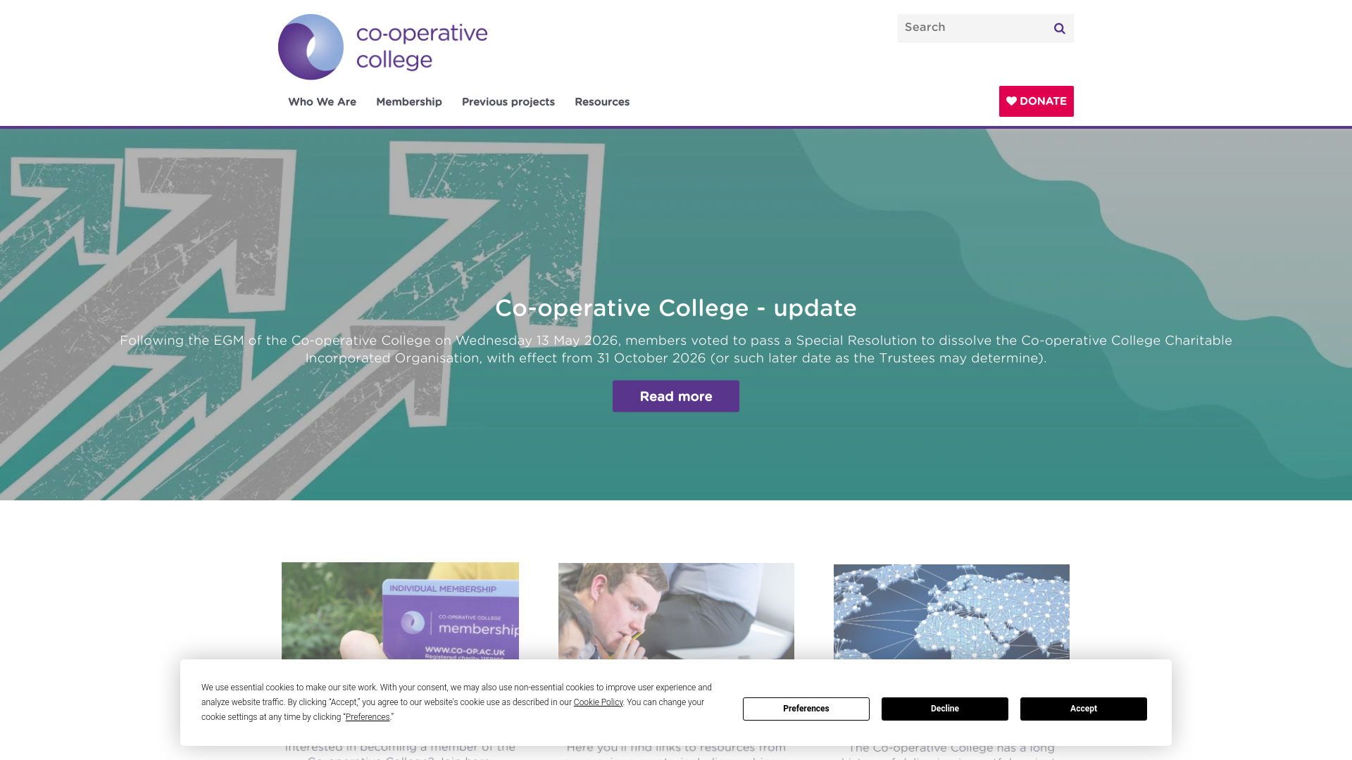 Website screenshot