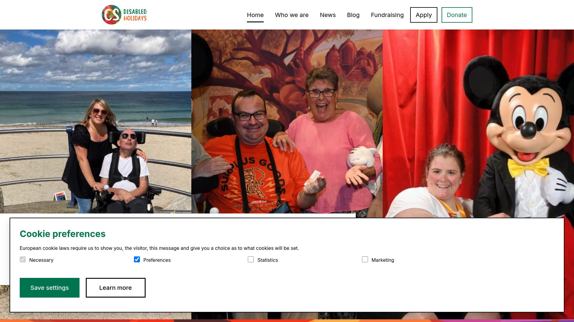 Website screenshot