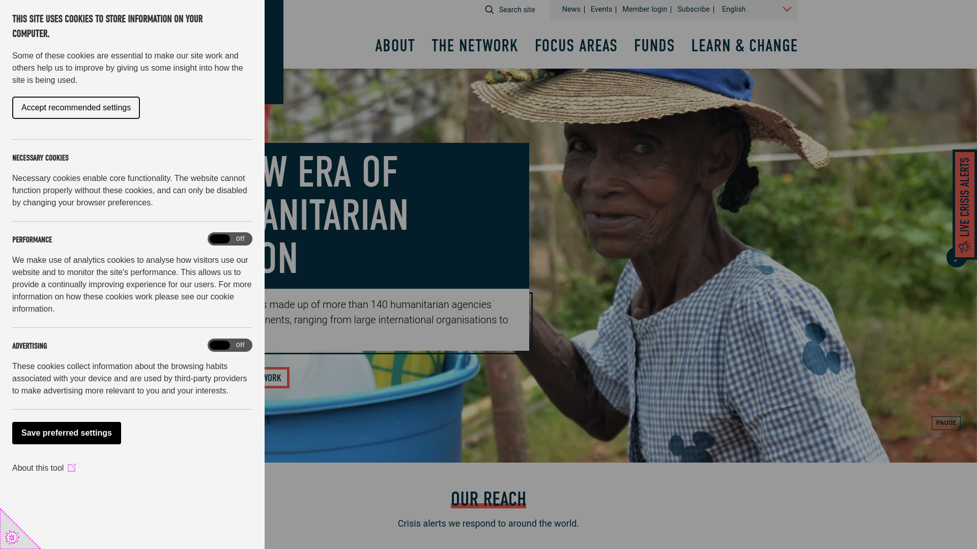 Website screenshot