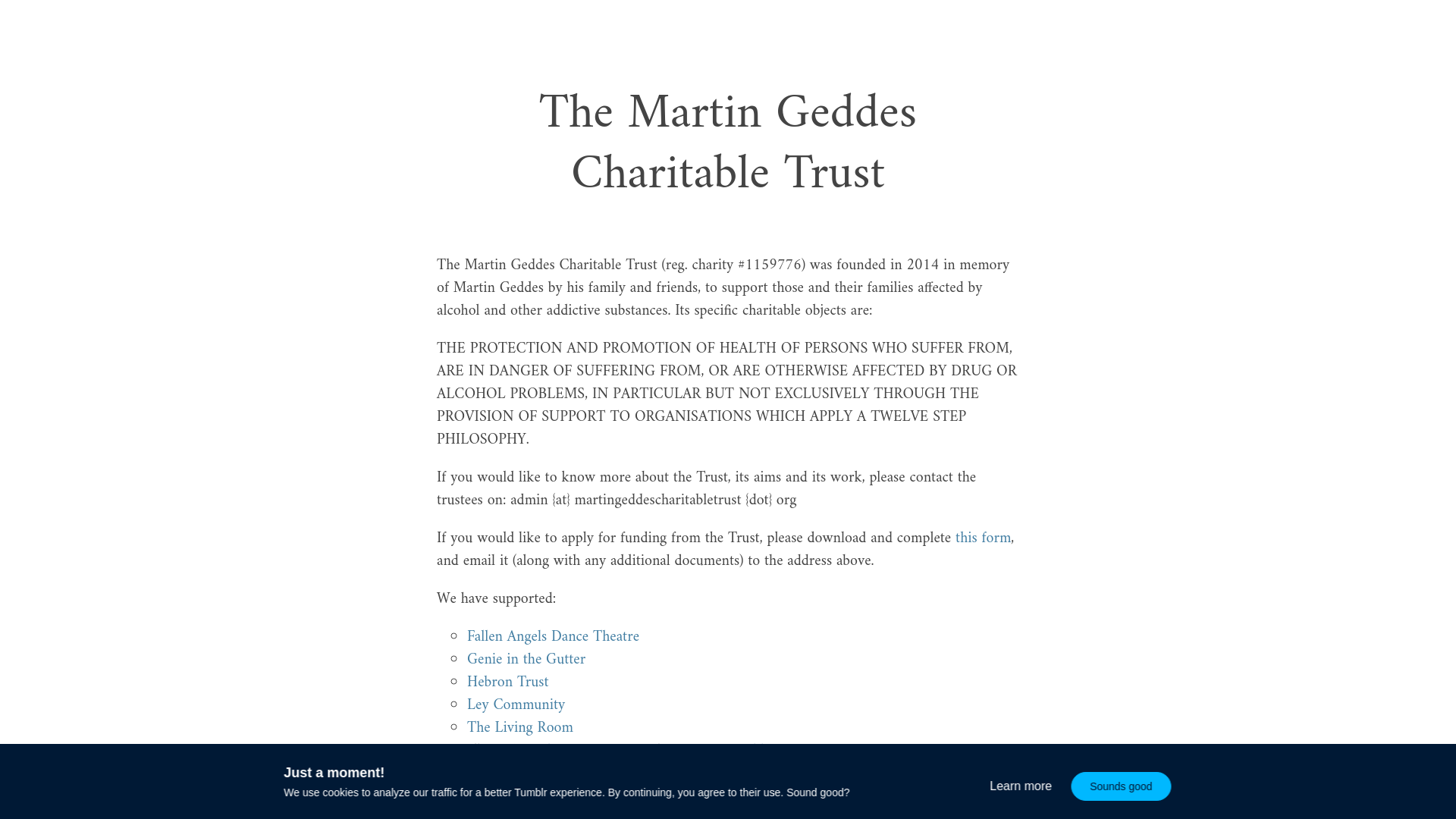 Website screenshot