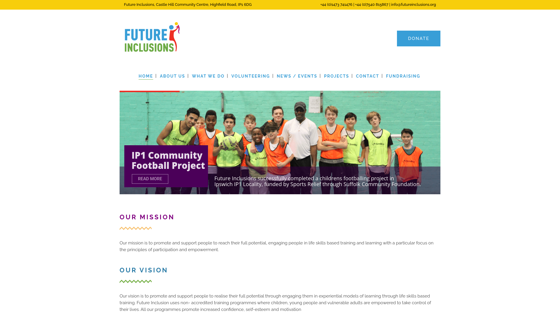 Website screenshot