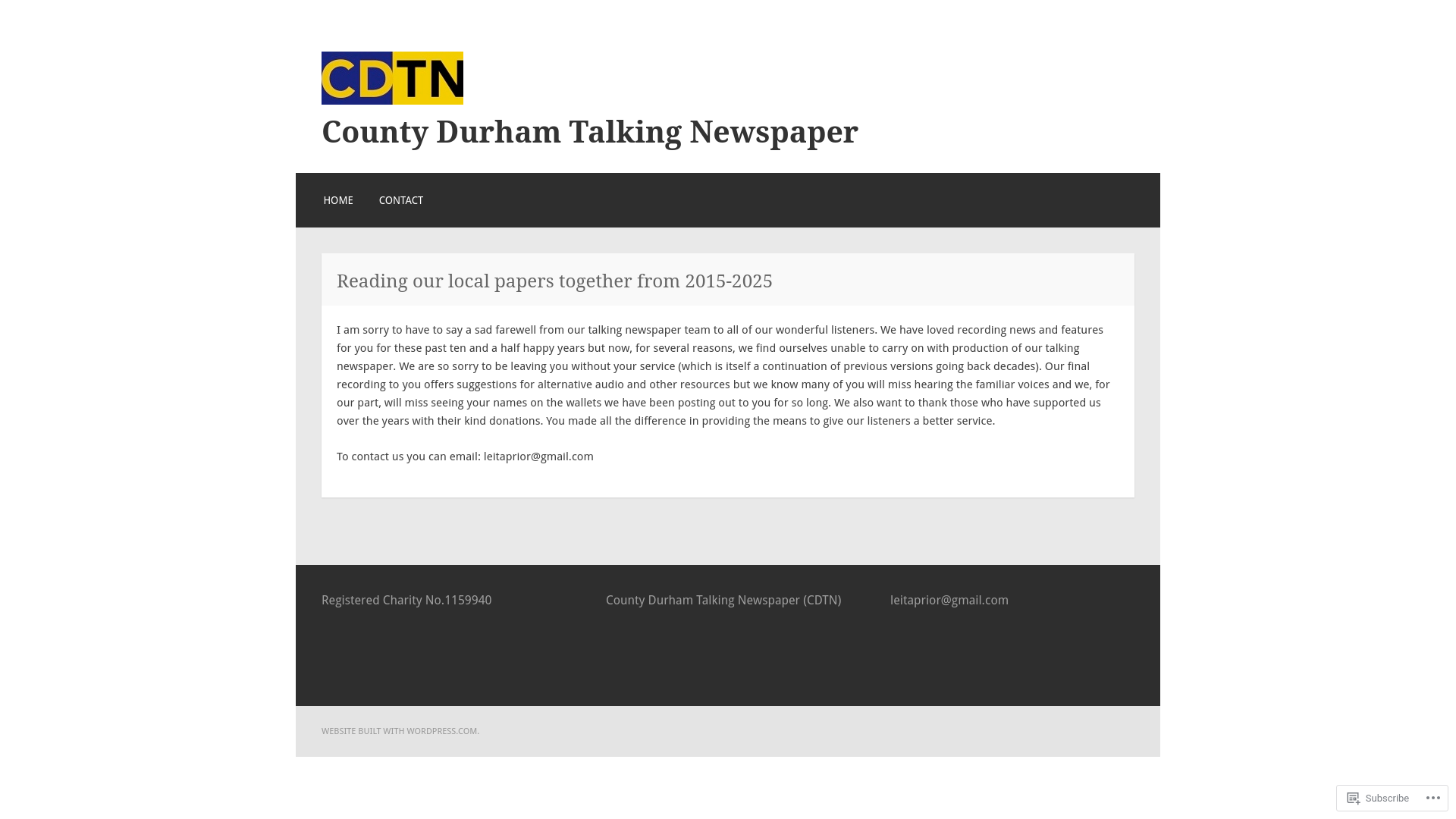 Website screenshot