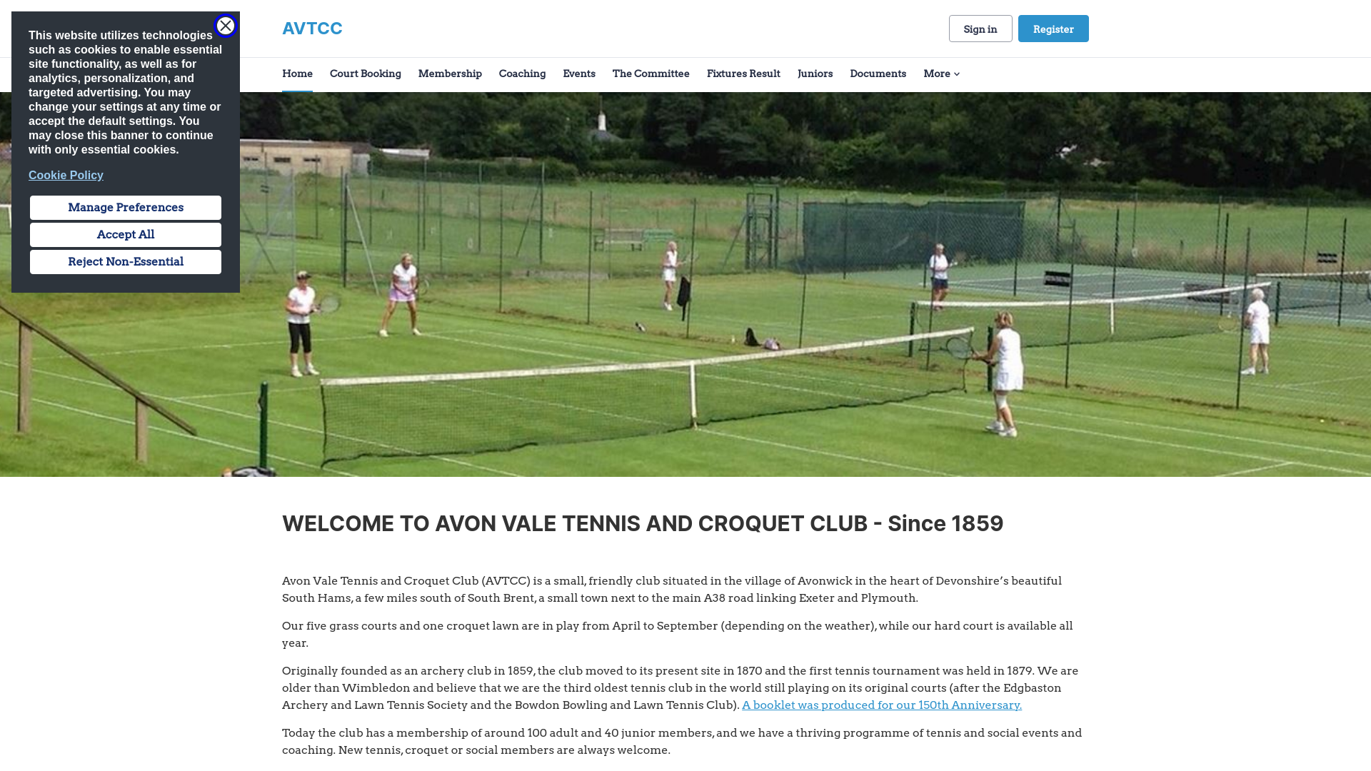 Website screenshot