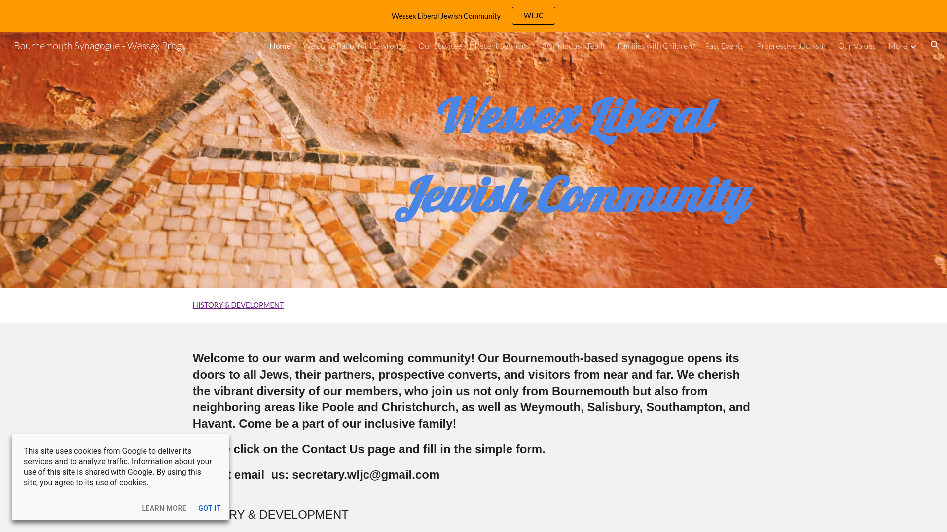 Website screenshot