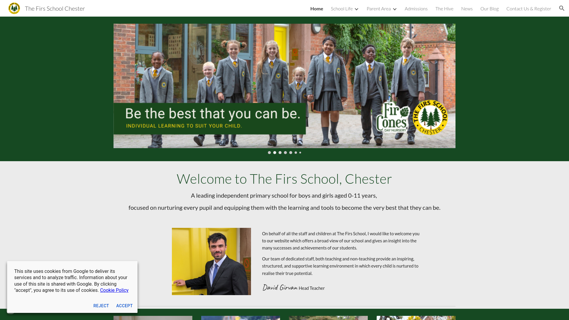 Website screenshot