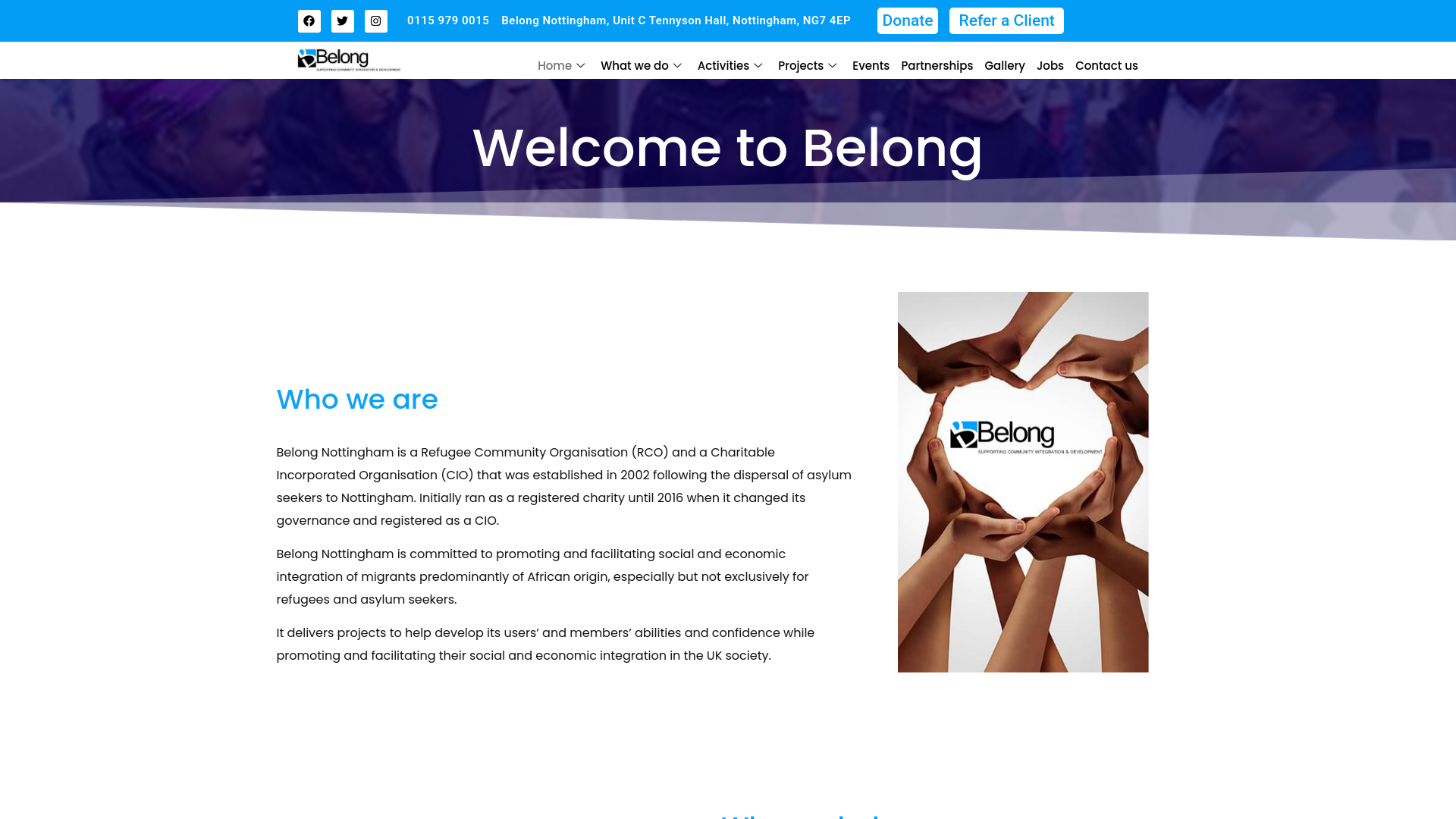Website screenshot