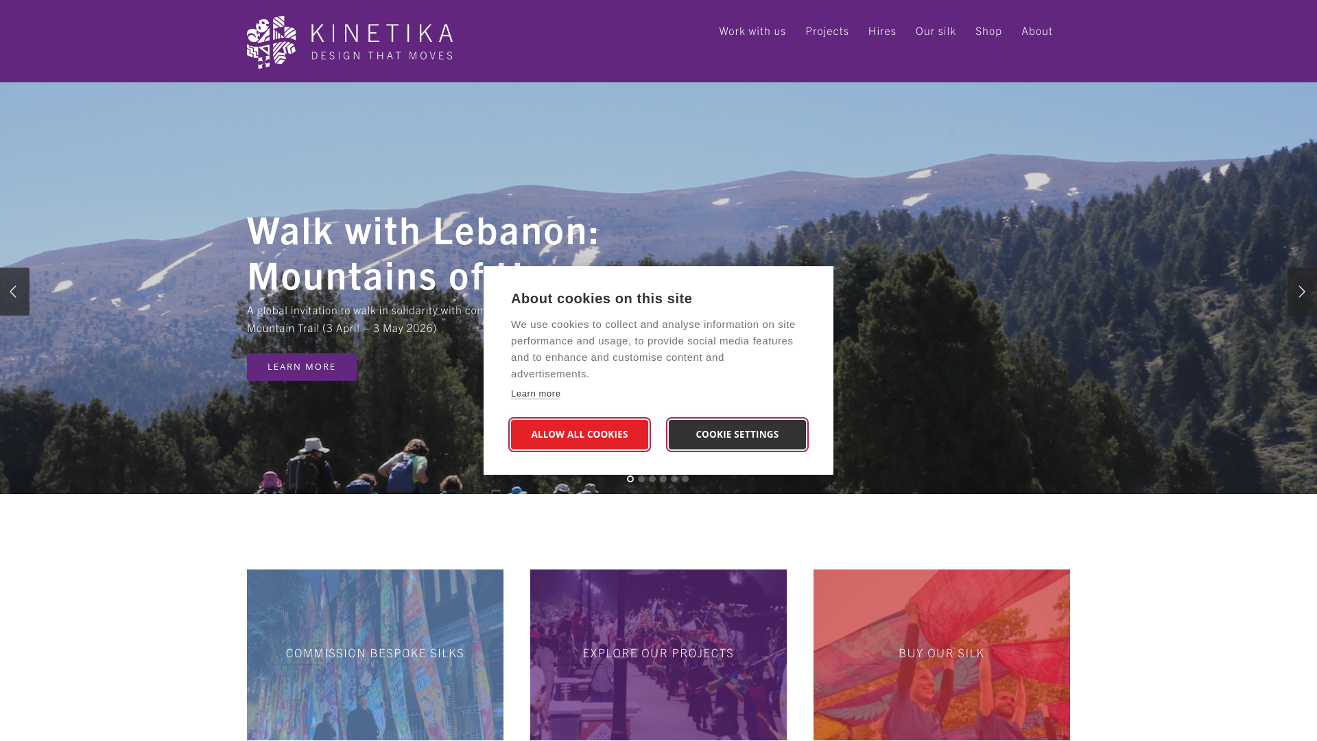 Website screenshot