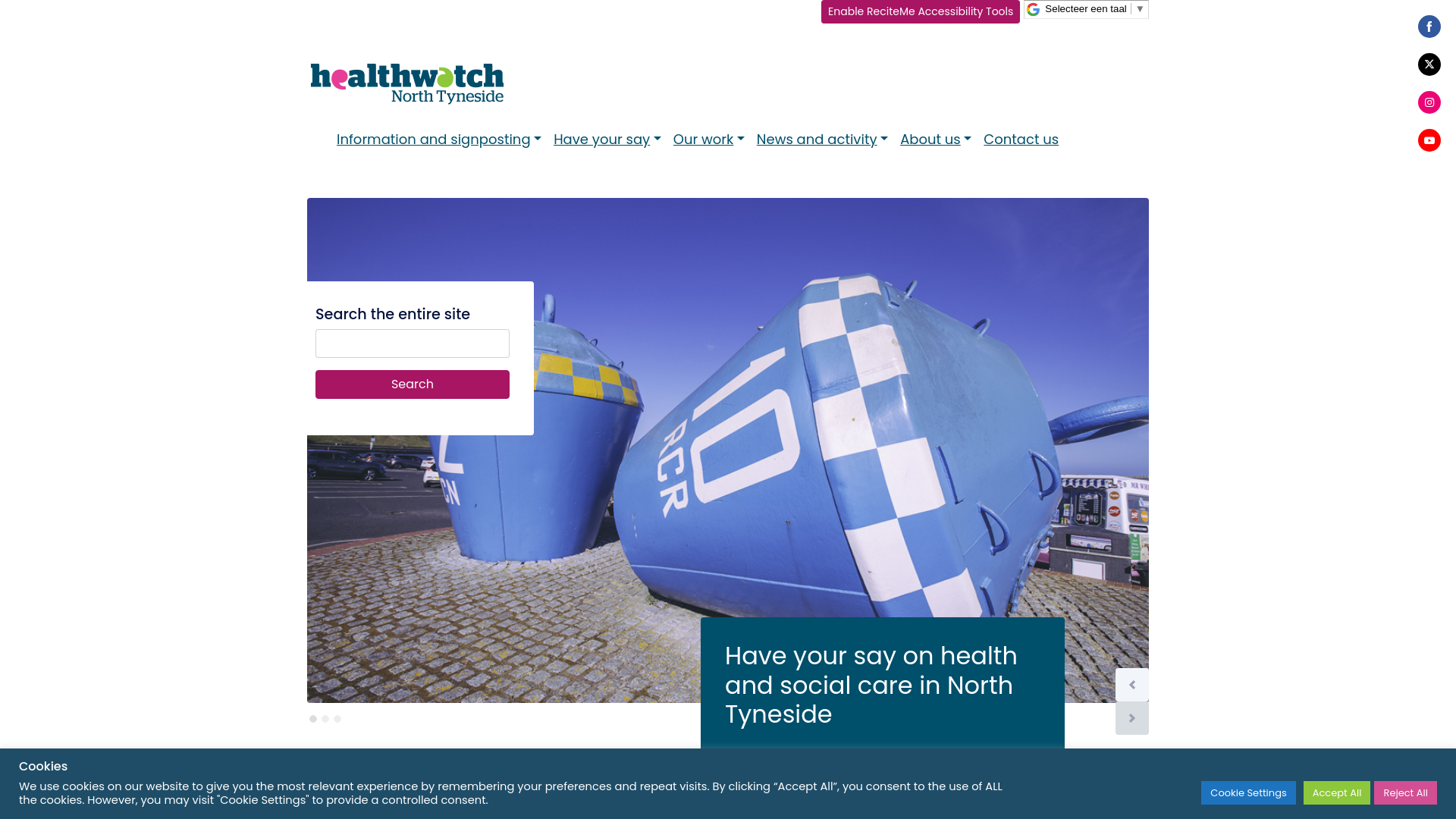 Website screenshot