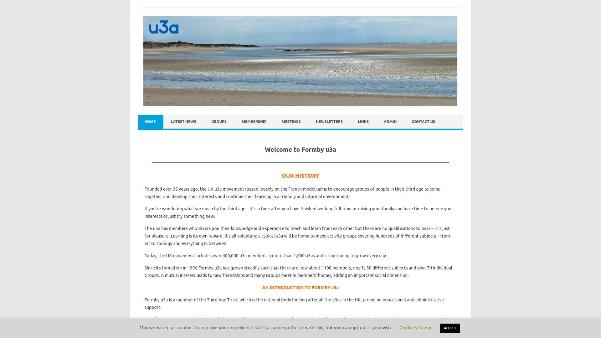Website screenshot