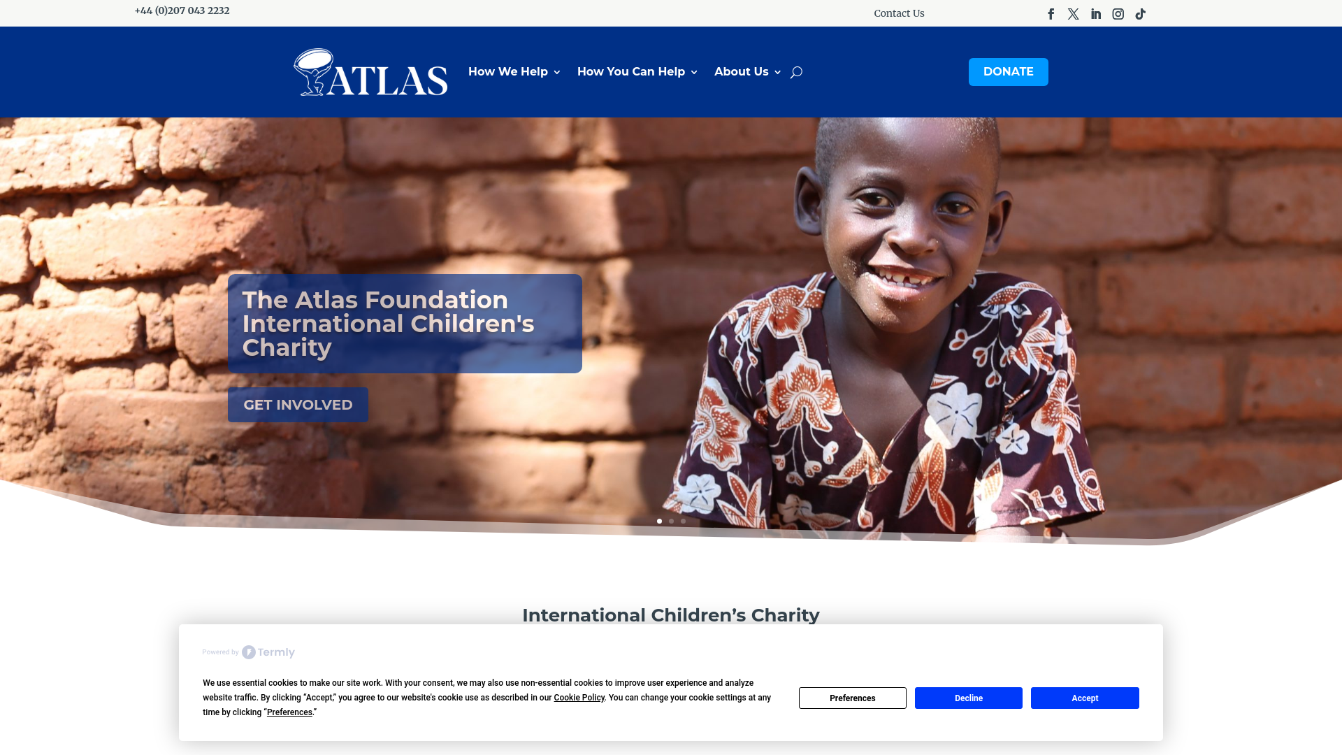 Website screenshot