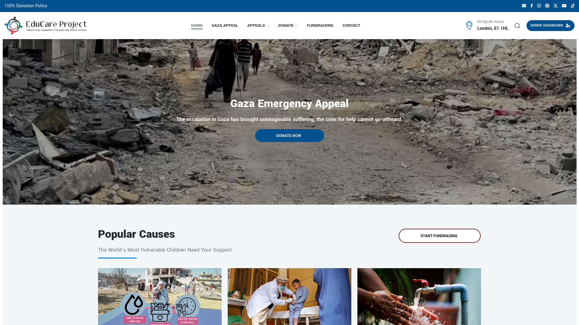 Website screenshot