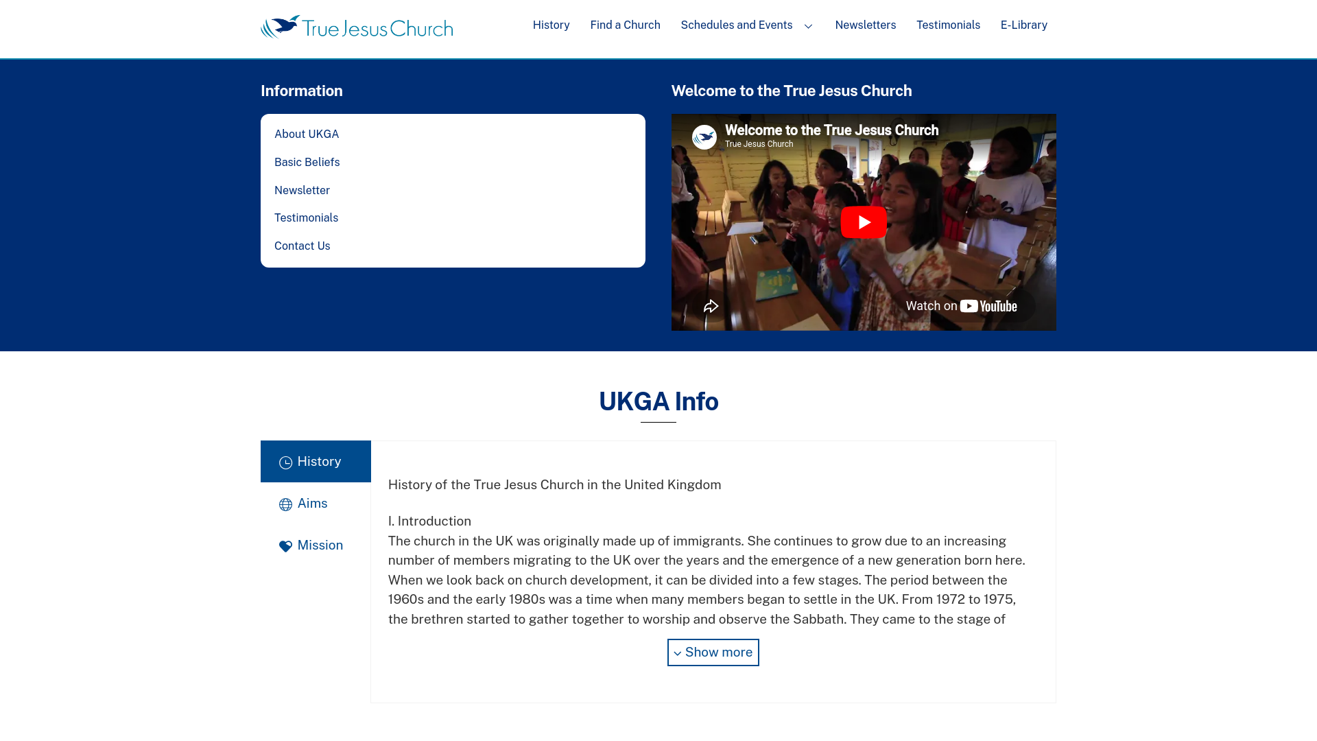 Website screenshot