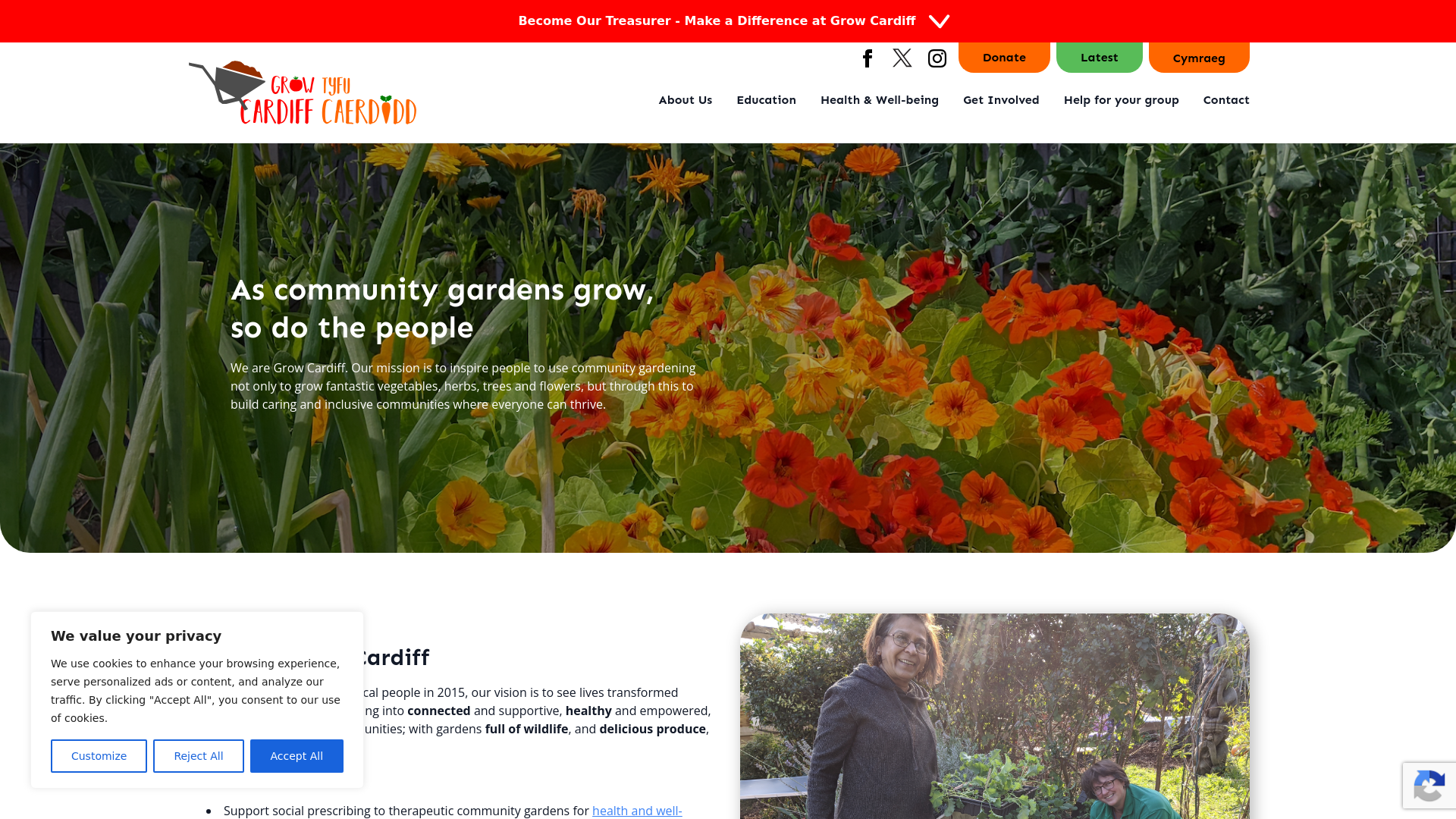 Website screenshot