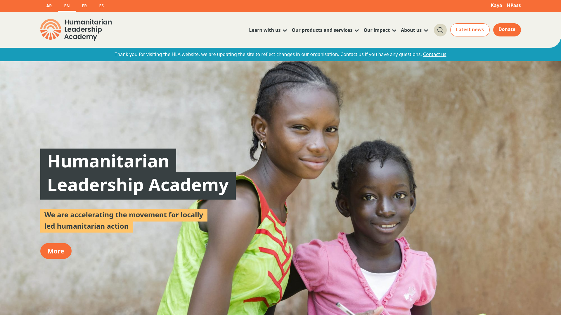 Website screenshot