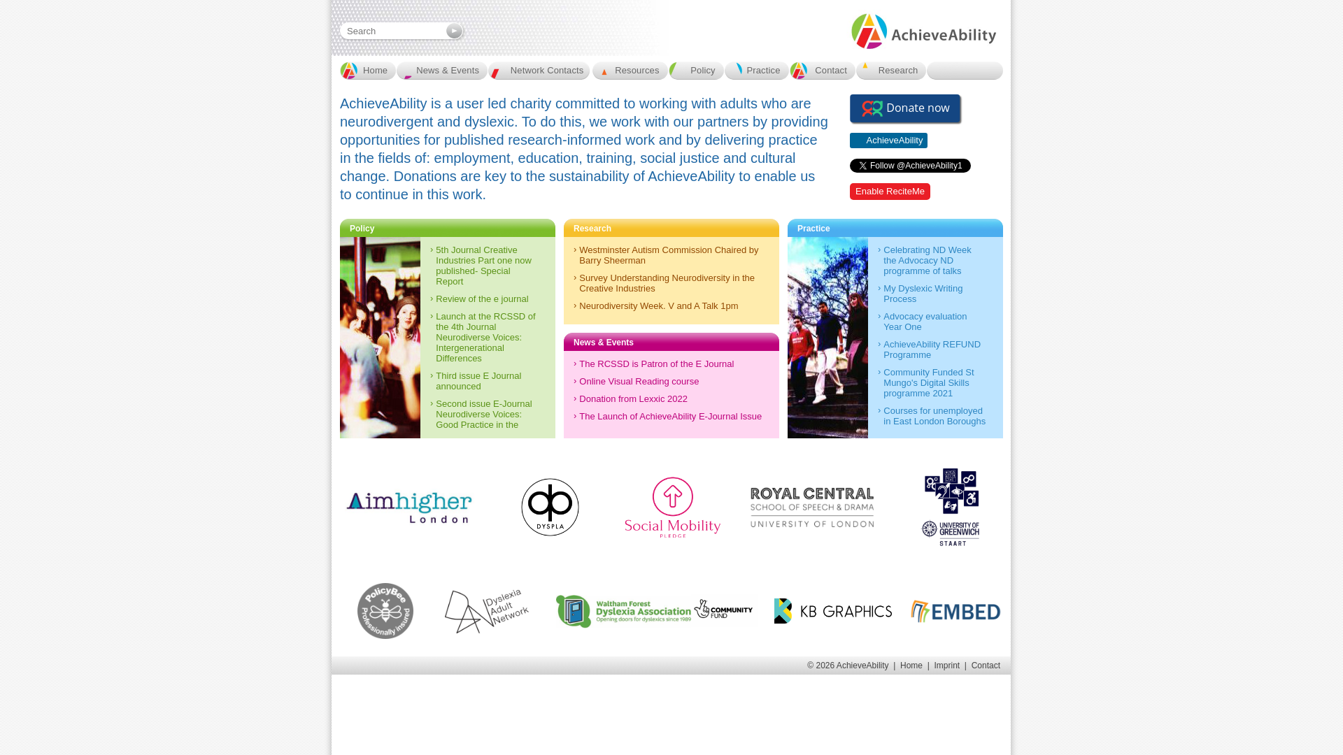Website screenshot