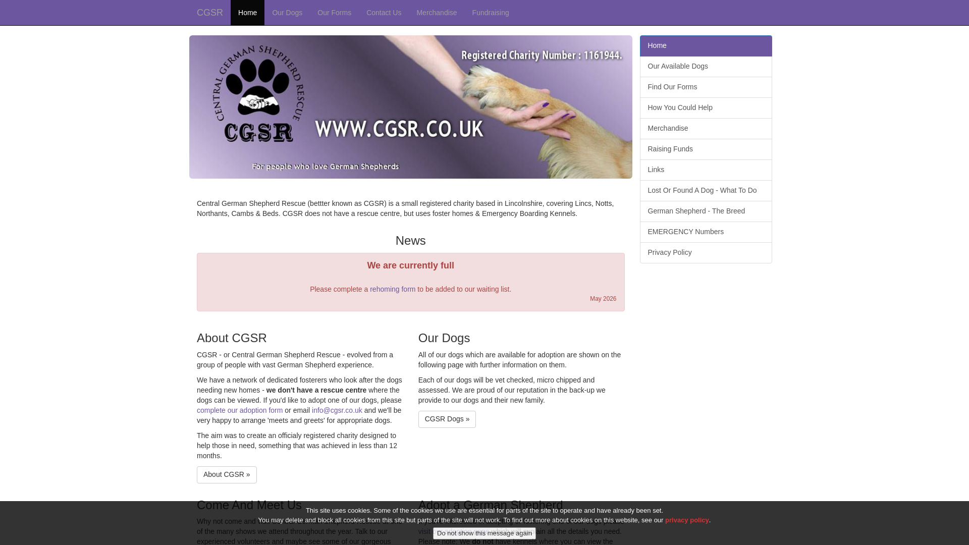 Website screenshot