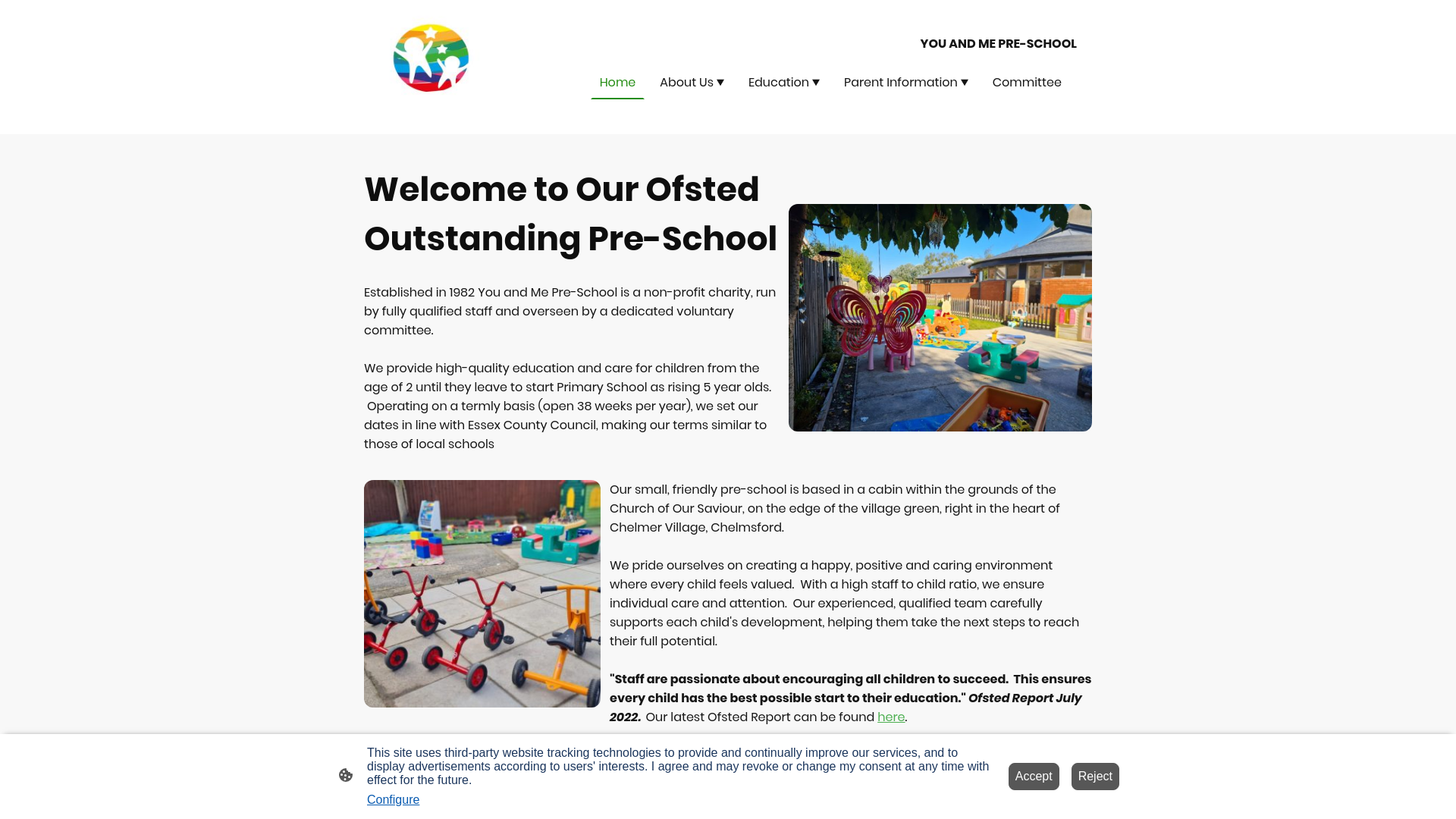 Website screenshot