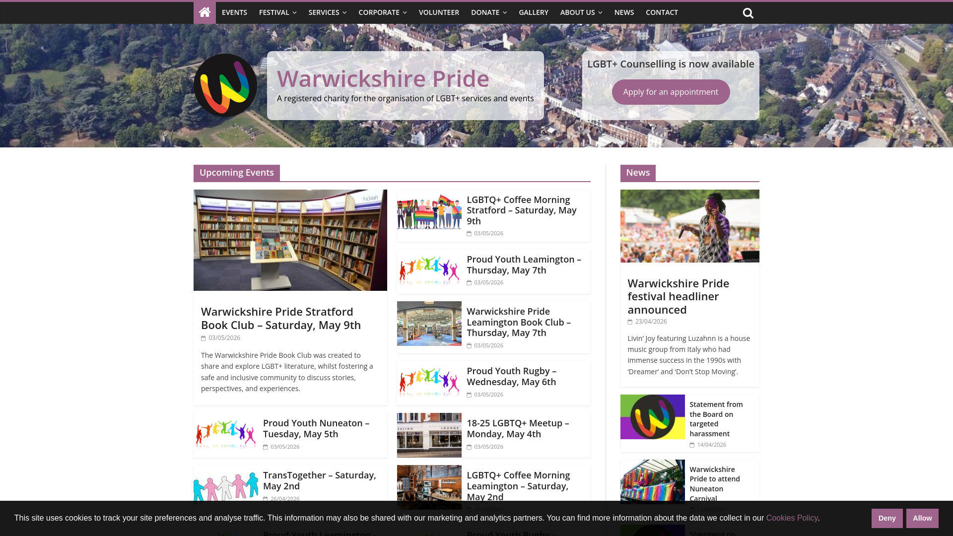Website screenshot