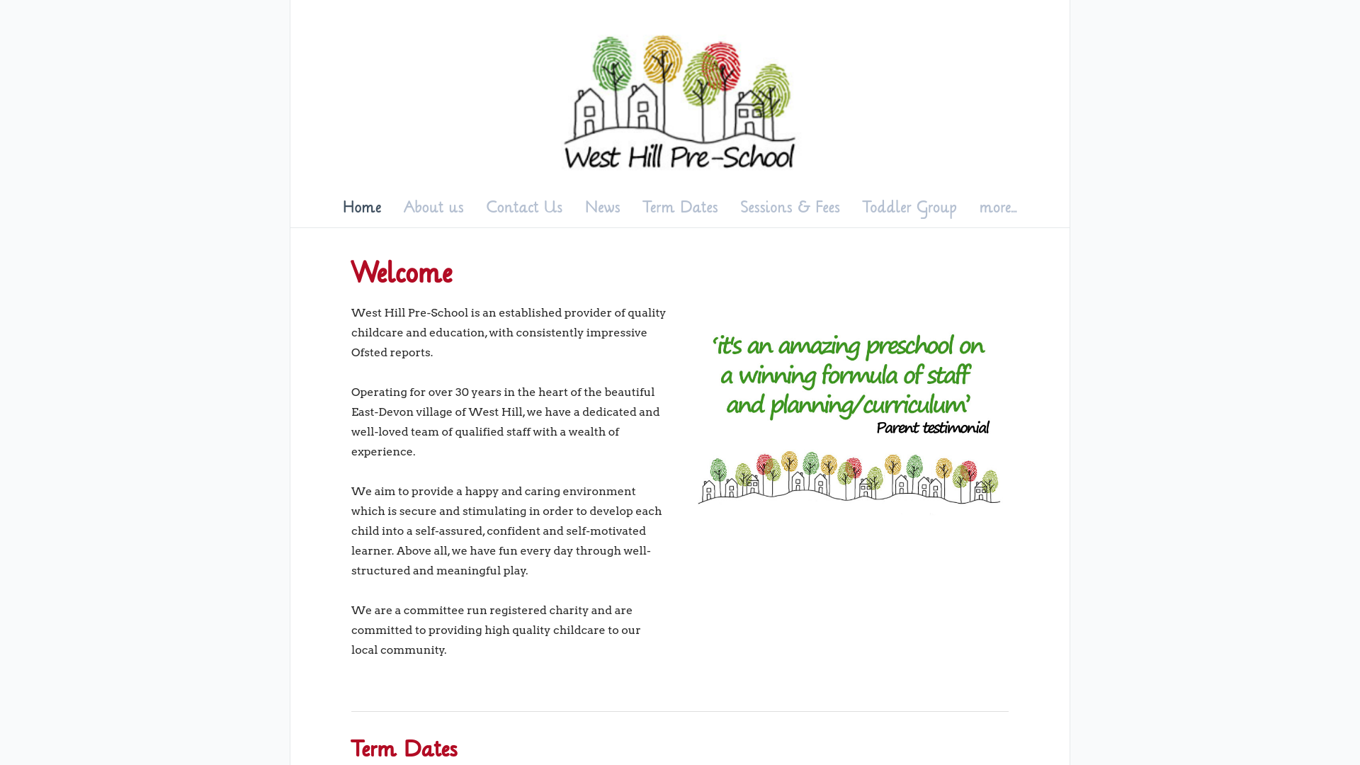 Website screenshot