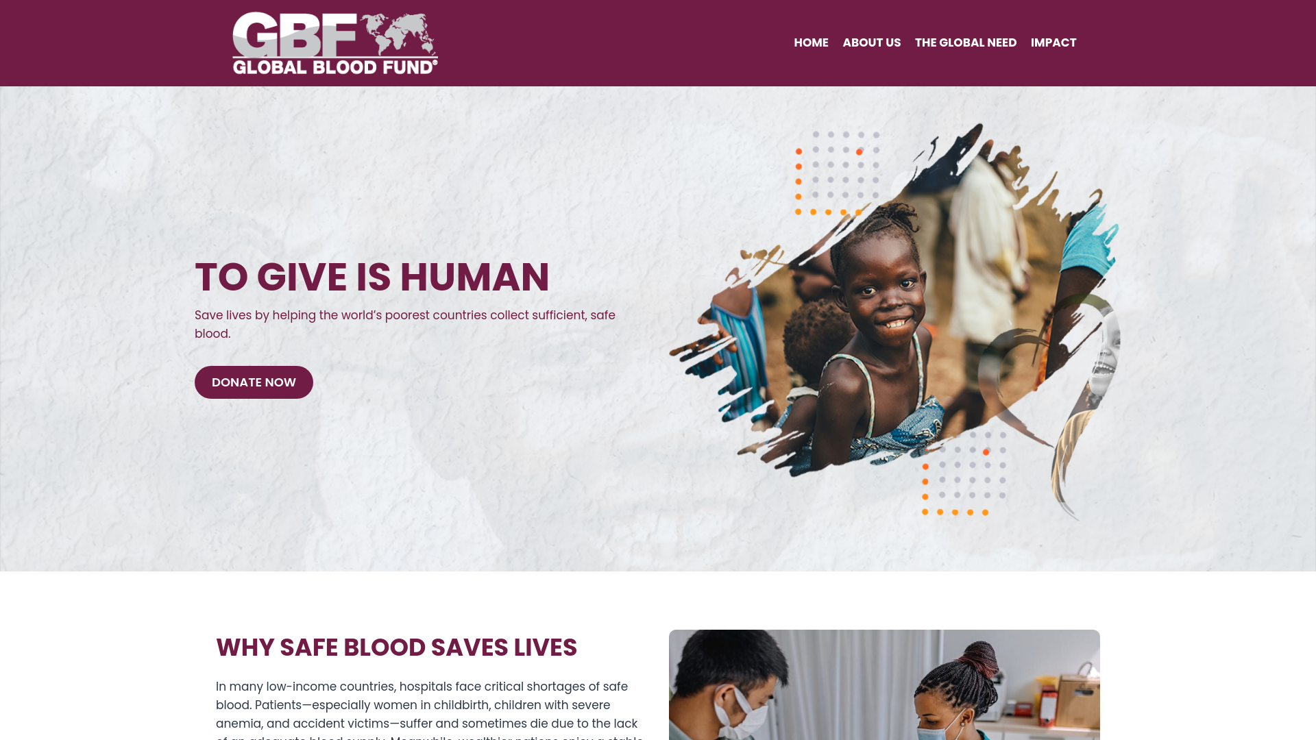 Website screenshot