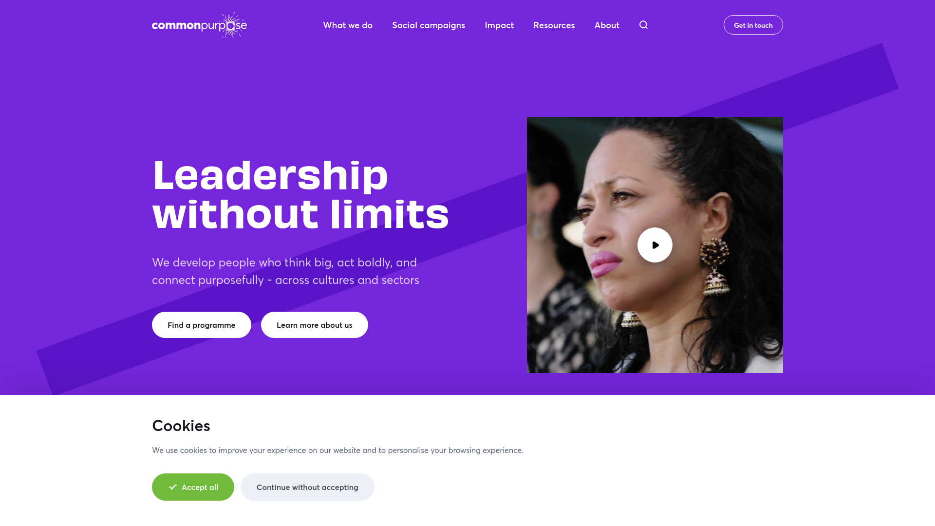 Website screenshot