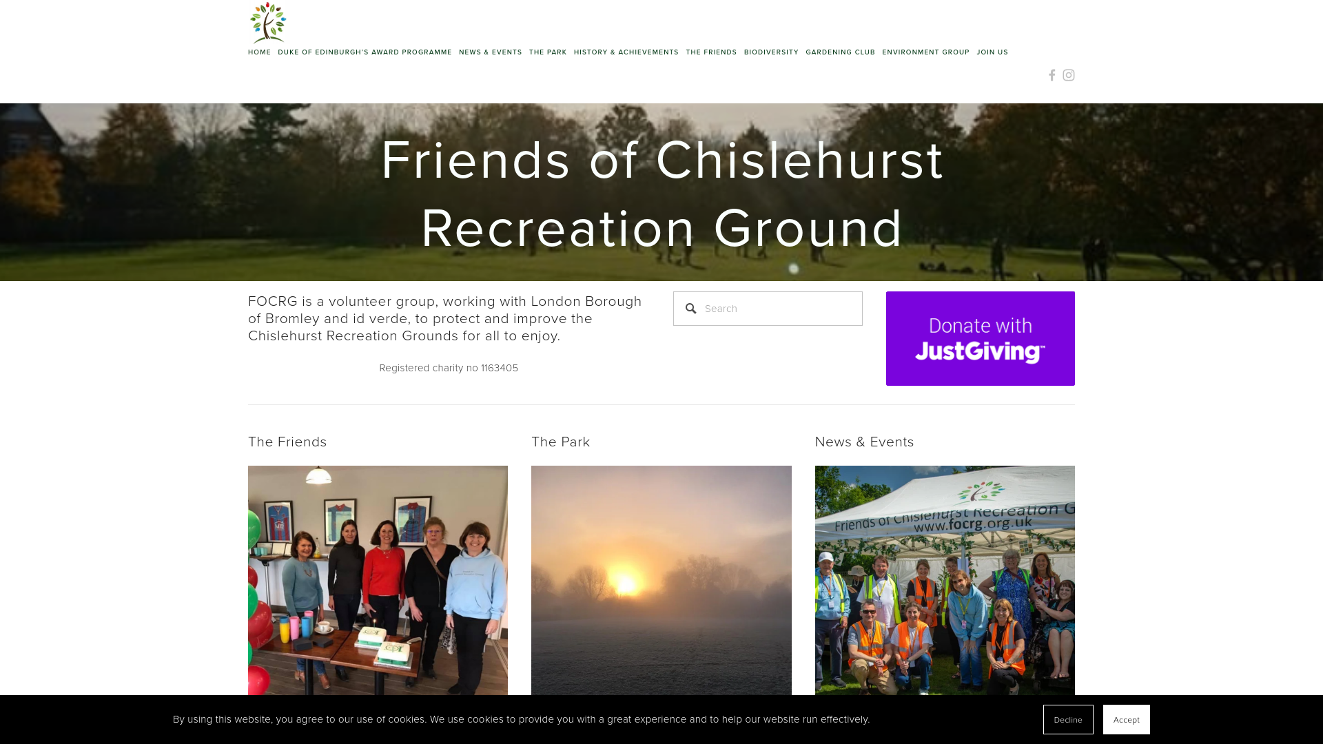 Website screenshot