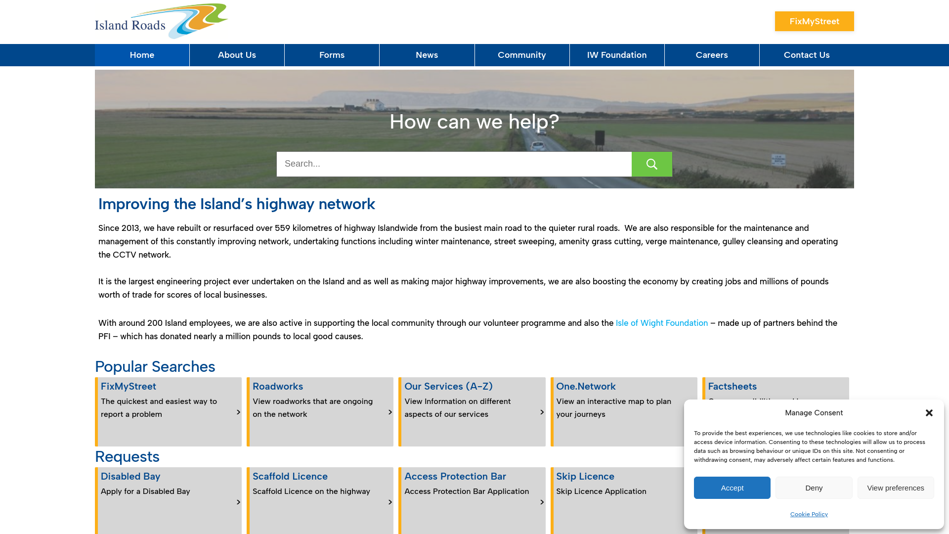 Website screenshot