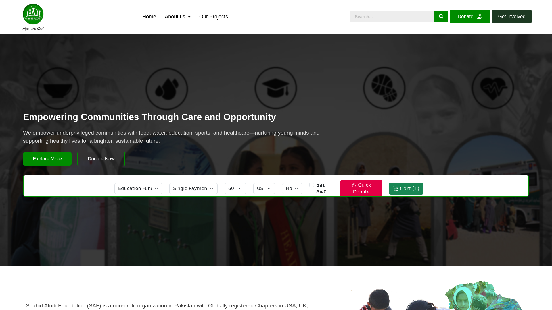 Website screenshot