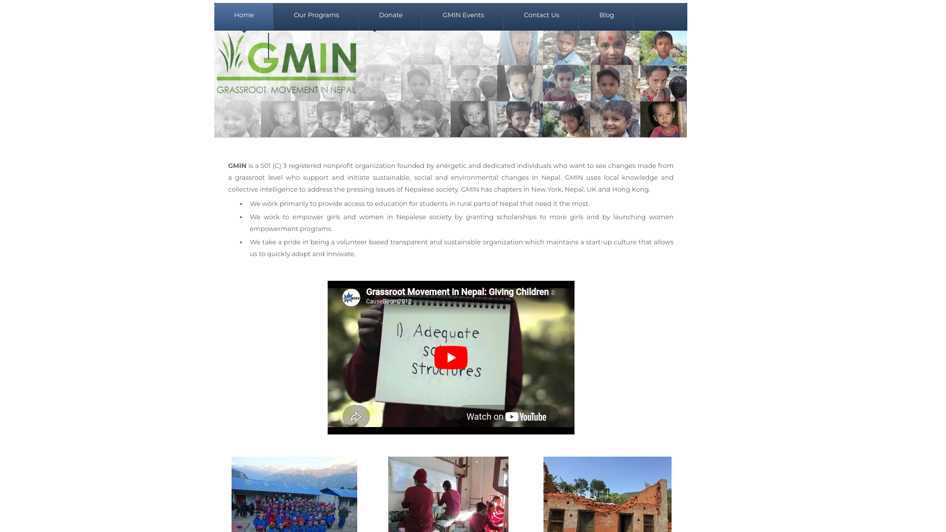 Website screenshot