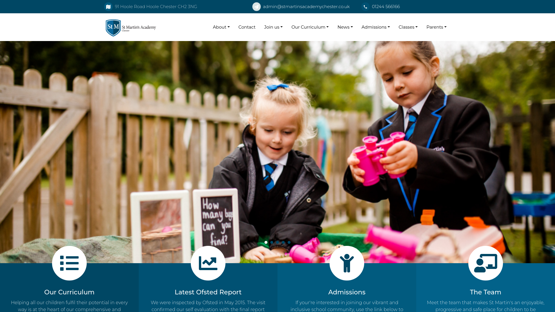 Website screenshot