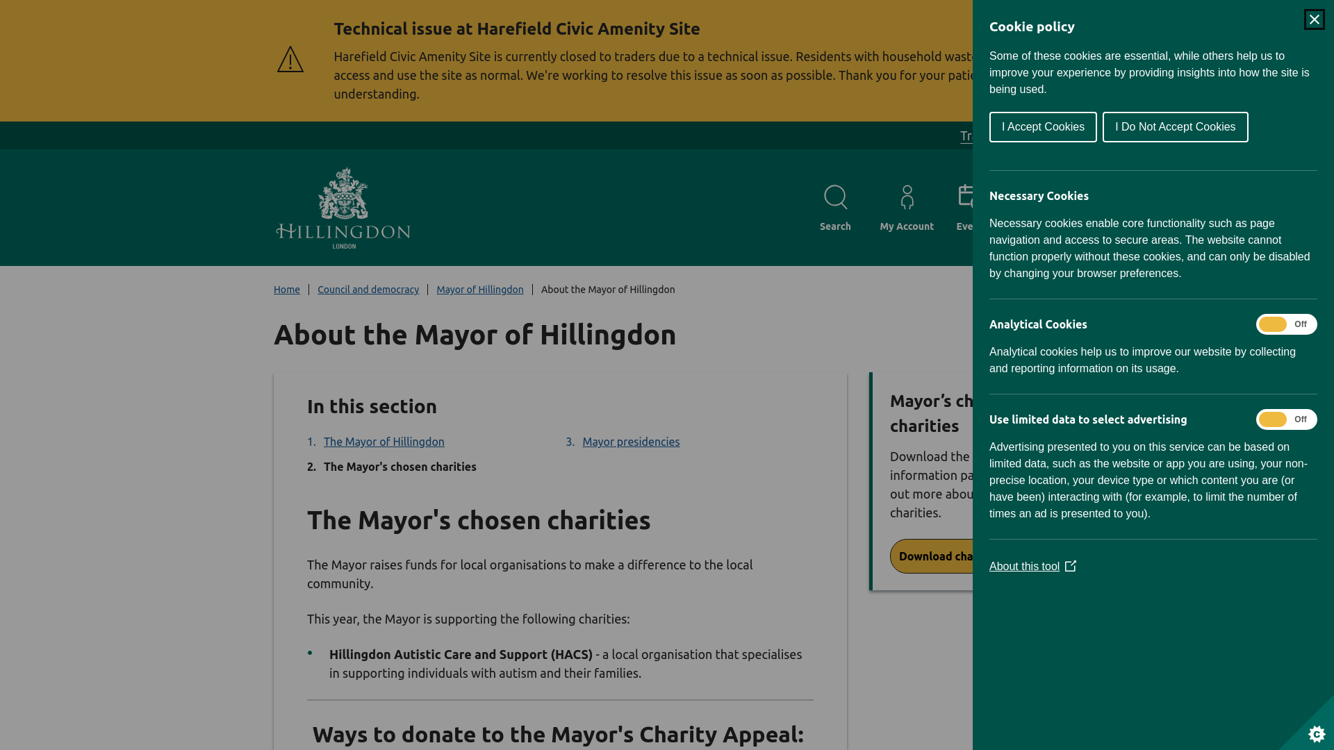 Website screenshot