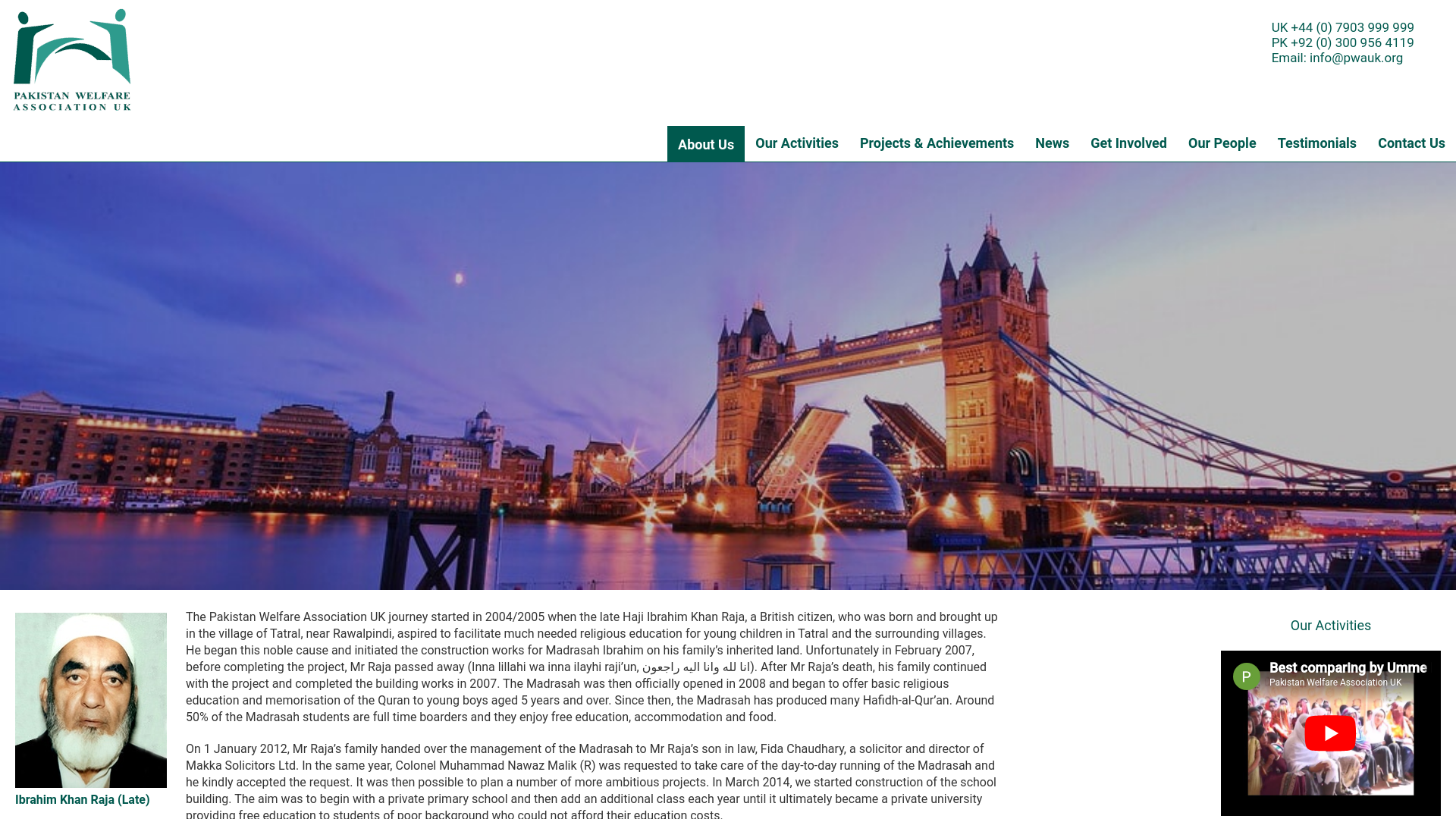 Website screenshot