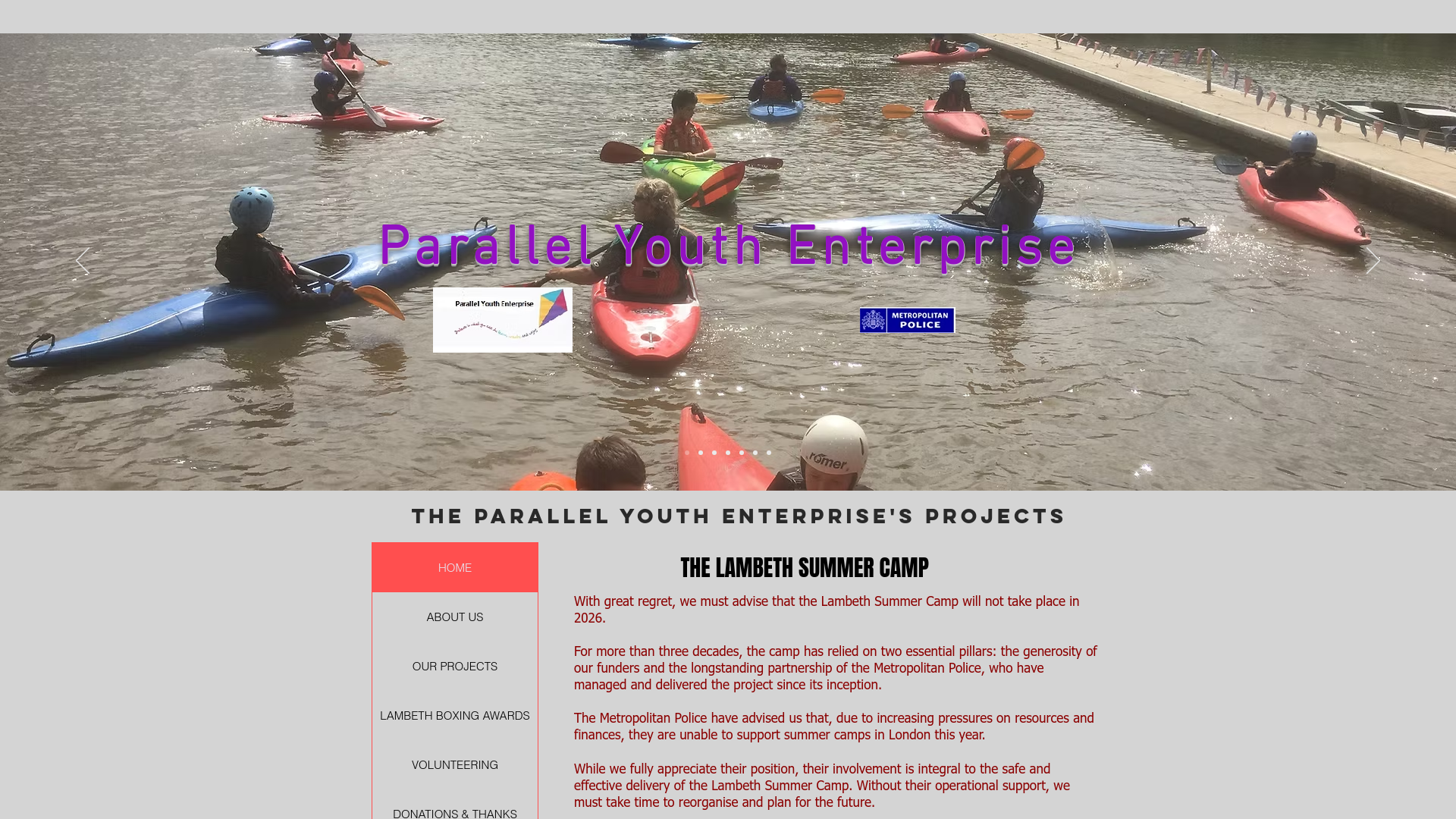Website screenshot