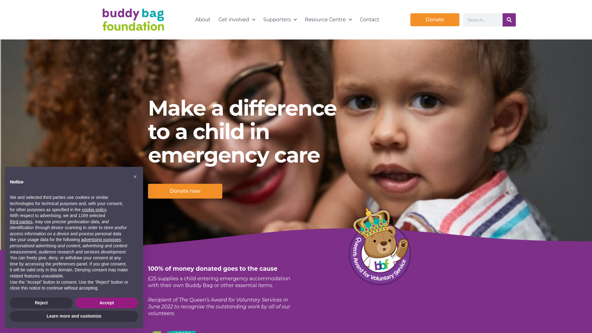 Website screenshot
