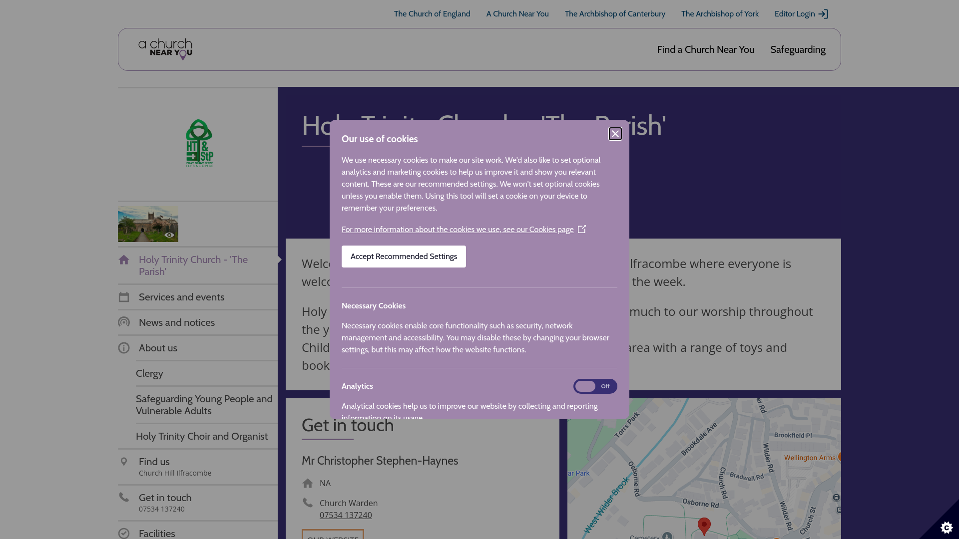 Website screenshot
