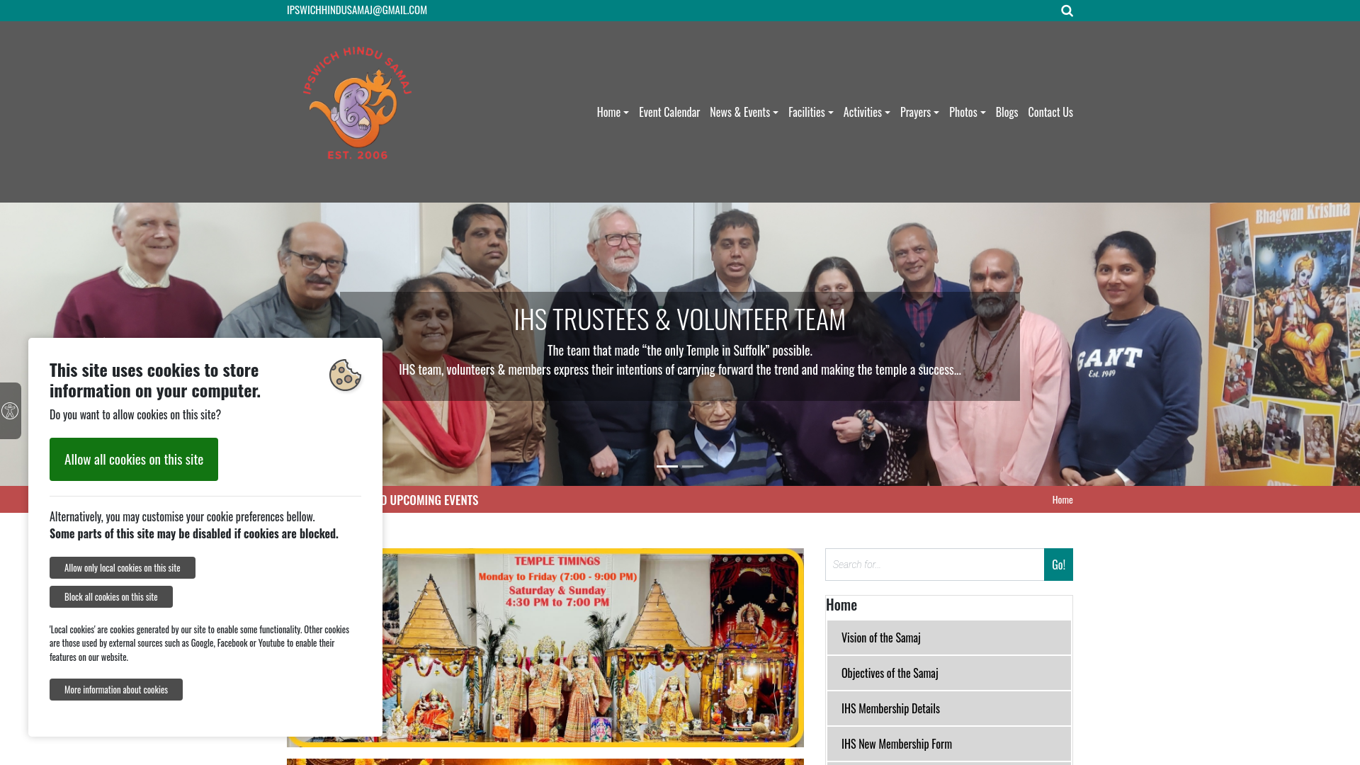 Website screenshot