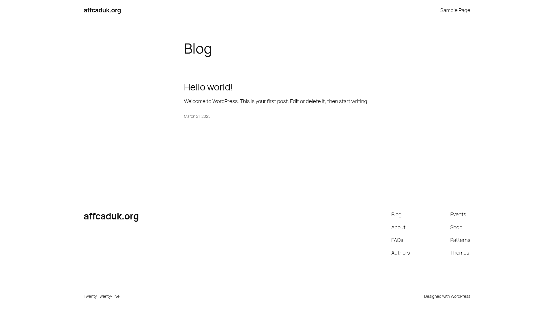 Website screenshot