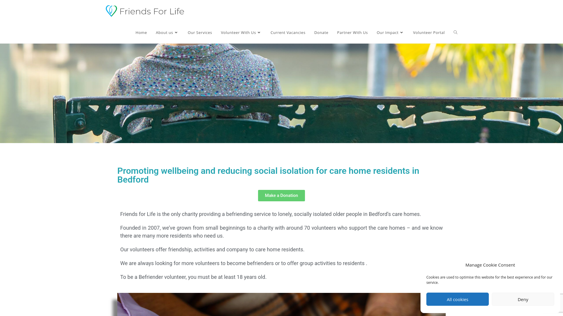 Website screenshot
