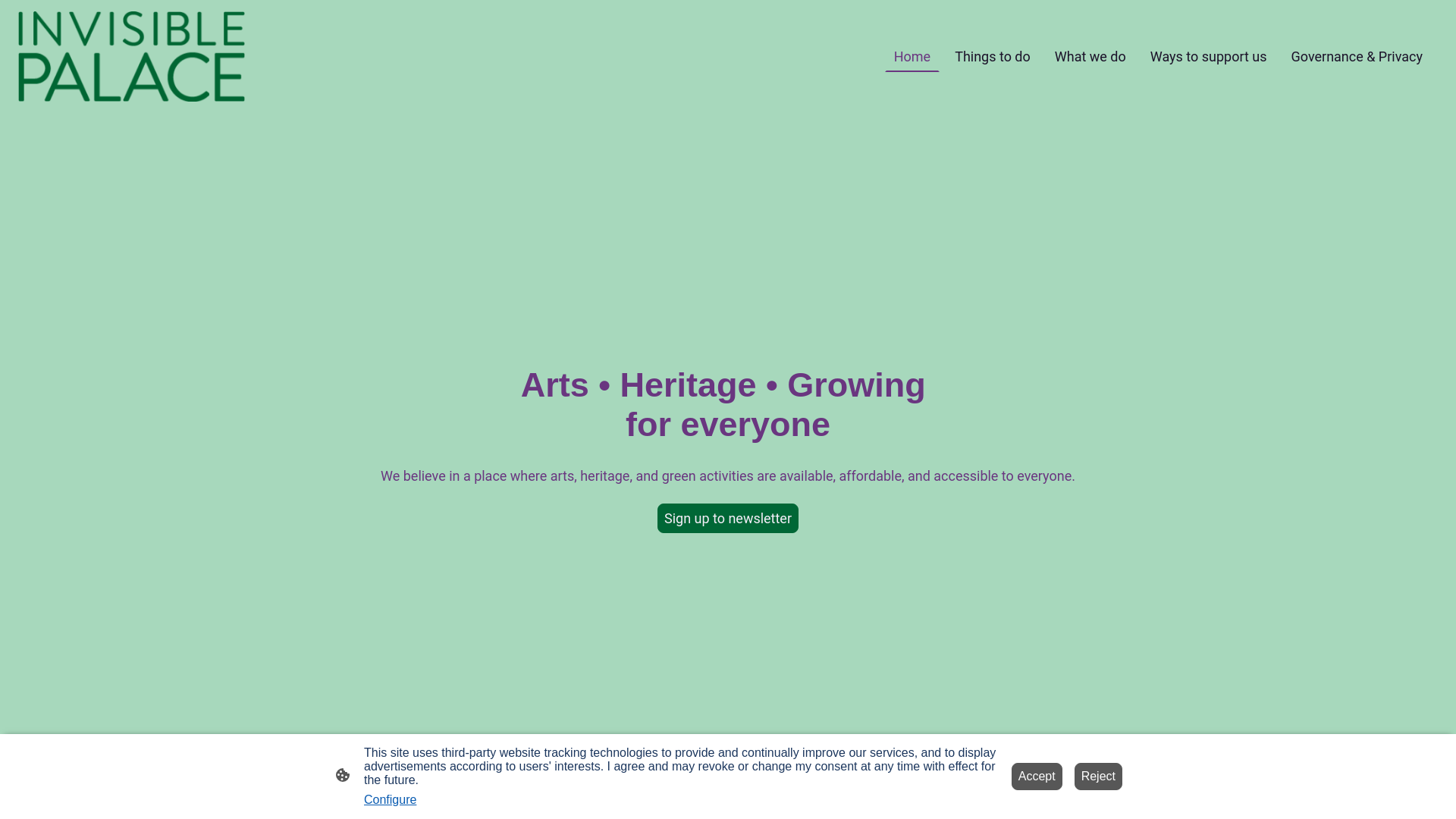 Website screenshot
