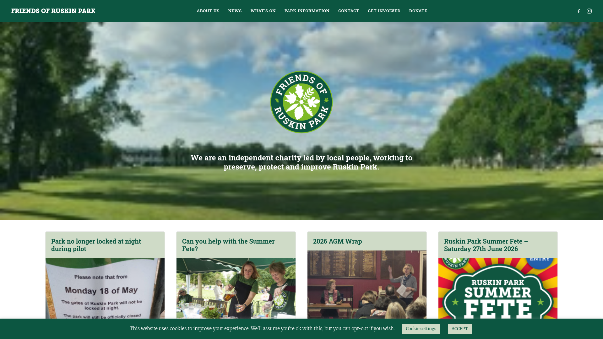Website screenshot